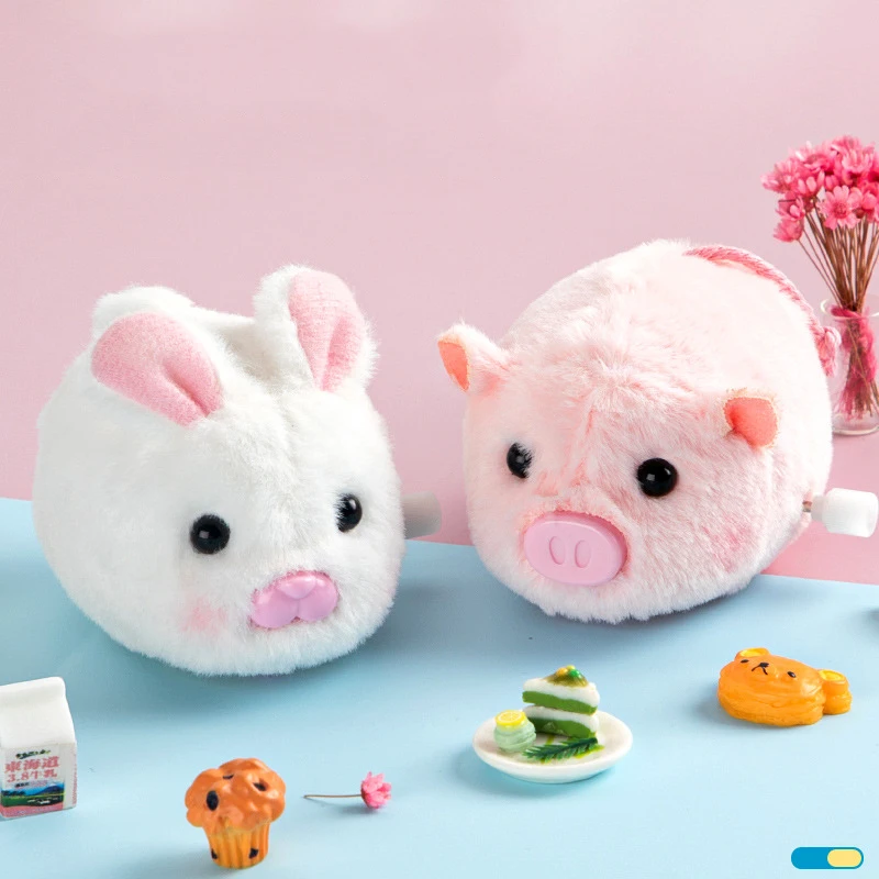 

Забавный кролик свинья Плюшевая Кукла Свинья бегущий кролик свинья плюшевая заводная игрушка Детские питомцы игрушки для детей подарок