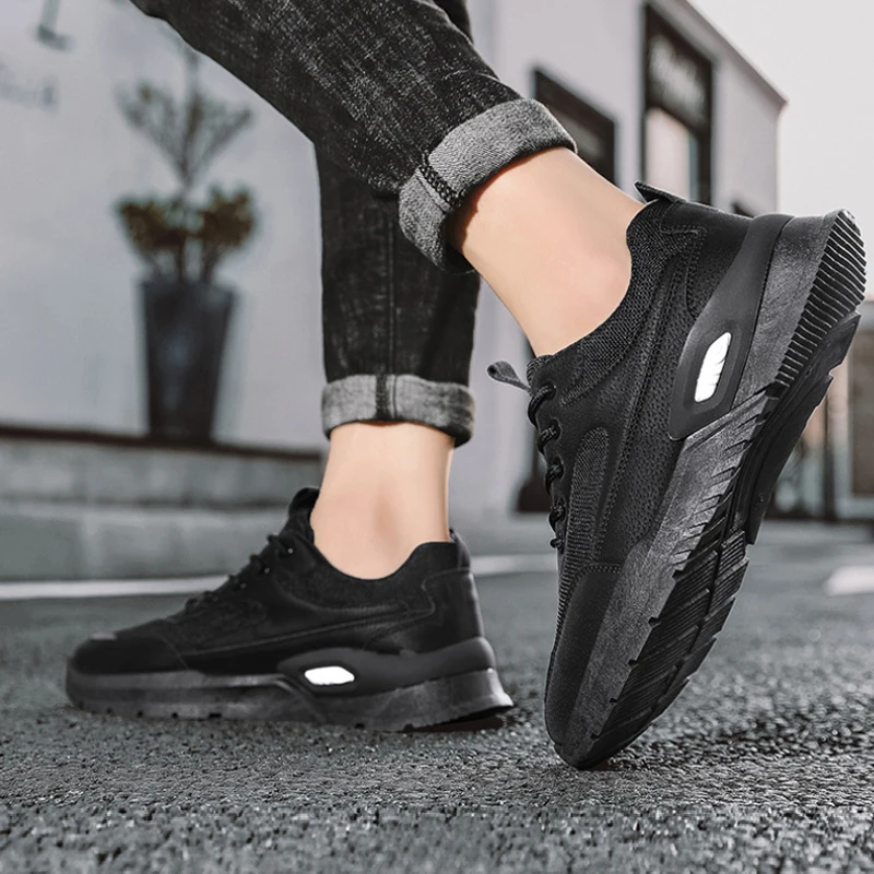 Xiaomi SALUDAS Male Sneakers New Luxury Leather Casual Shoes Breathable Soft-sole Mesh Running Shoe Outdoor Tennis Sneakers Men