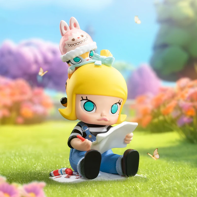 Фото Оригинальный POP MART Finding Mokoko Series Mystery Box слепая коробка милые аниме-фигурки игрушки куклы настольный орнамент коллекция подарков для девочек №4