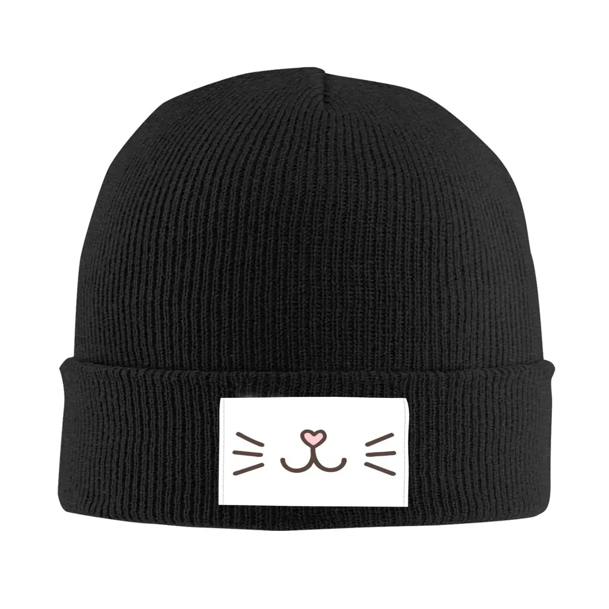 

Милые шапки с кошачьим лицом, зимние теплые шапки с котенком, котятами, вязаная шапка для мужчин и женщин