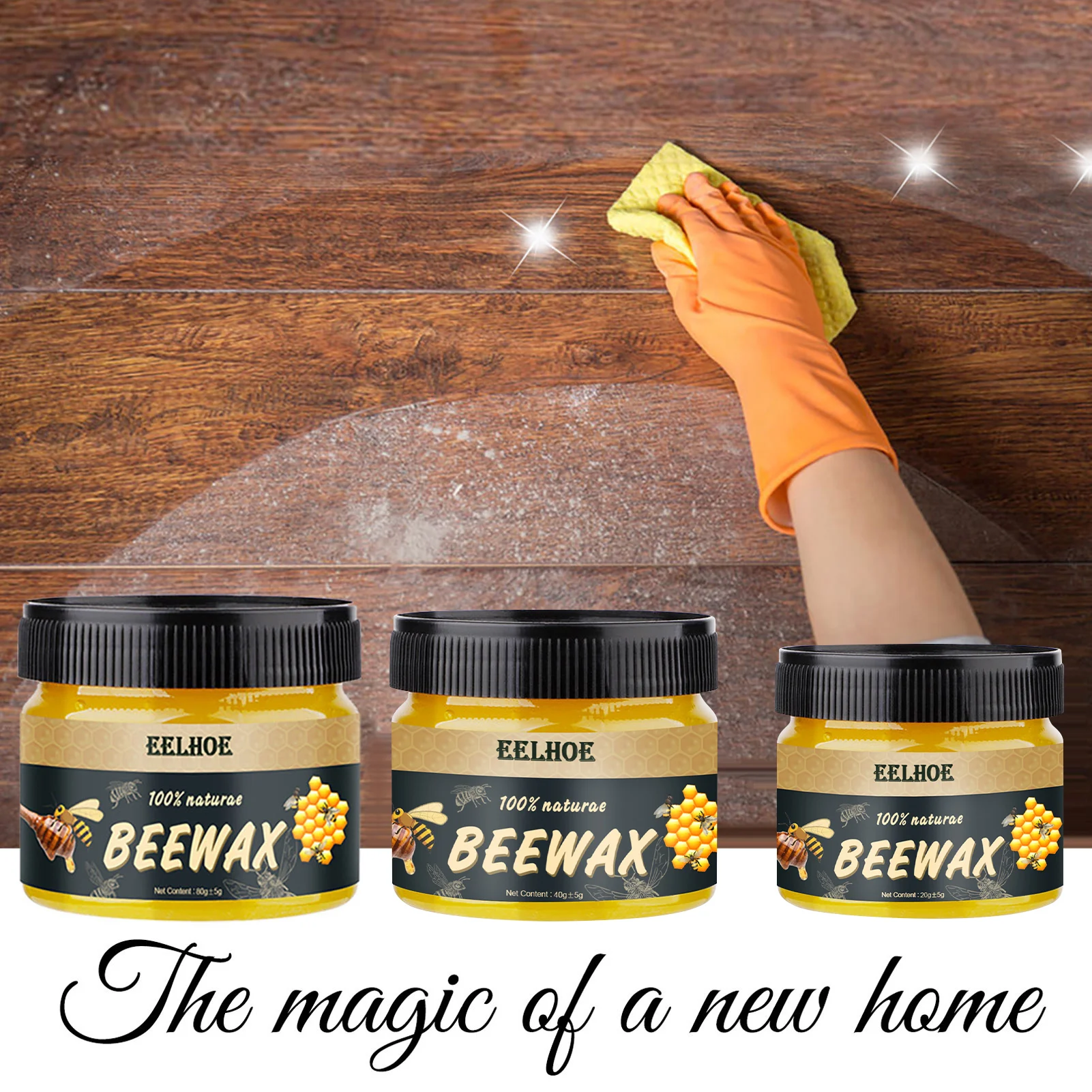 

Деревянная приправа Beewax, твердая древесина, очистка, полированная, водонепроницаемая, износостойкая, аксессуары для ухода