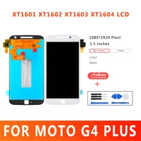 100test premium quality lcd for motorola moto g4 plus screen display touch for moto xt1601 xt1602 xt1603 xt1604lcd replacement