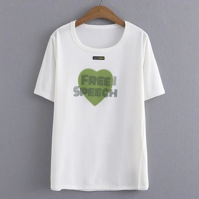 

Женская футболка с круглым вырезом и коротким рукавом, с принтом