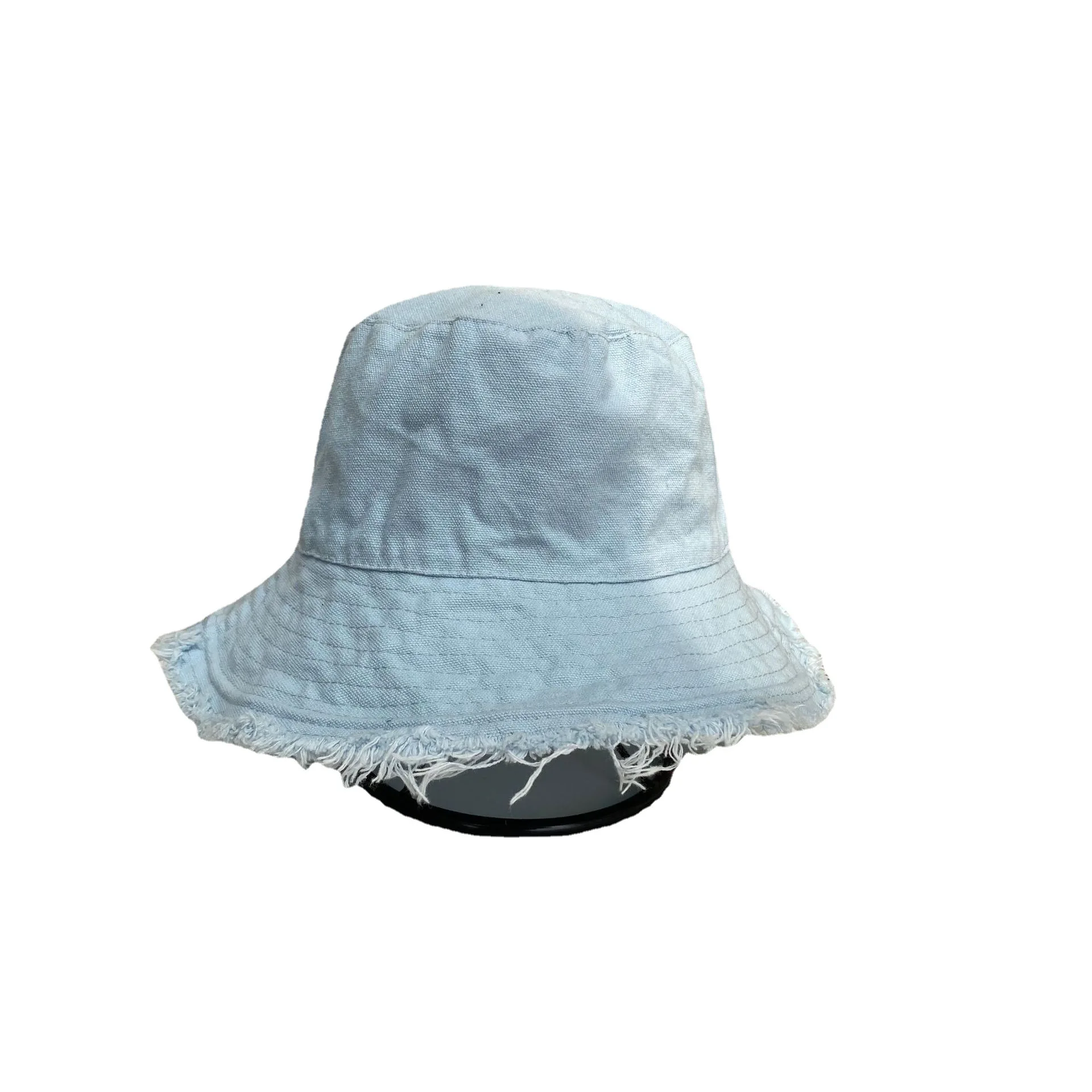 Шляпа рыбака женская с круглым лицом Корейская версия дикая черная джинсовая