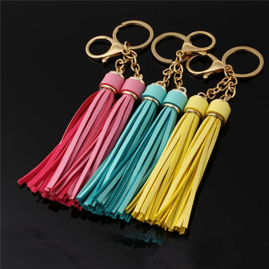 1 шт. 17 см Подвеска-кисточка из искусственной кожи Пряжка для ключей аксессуары