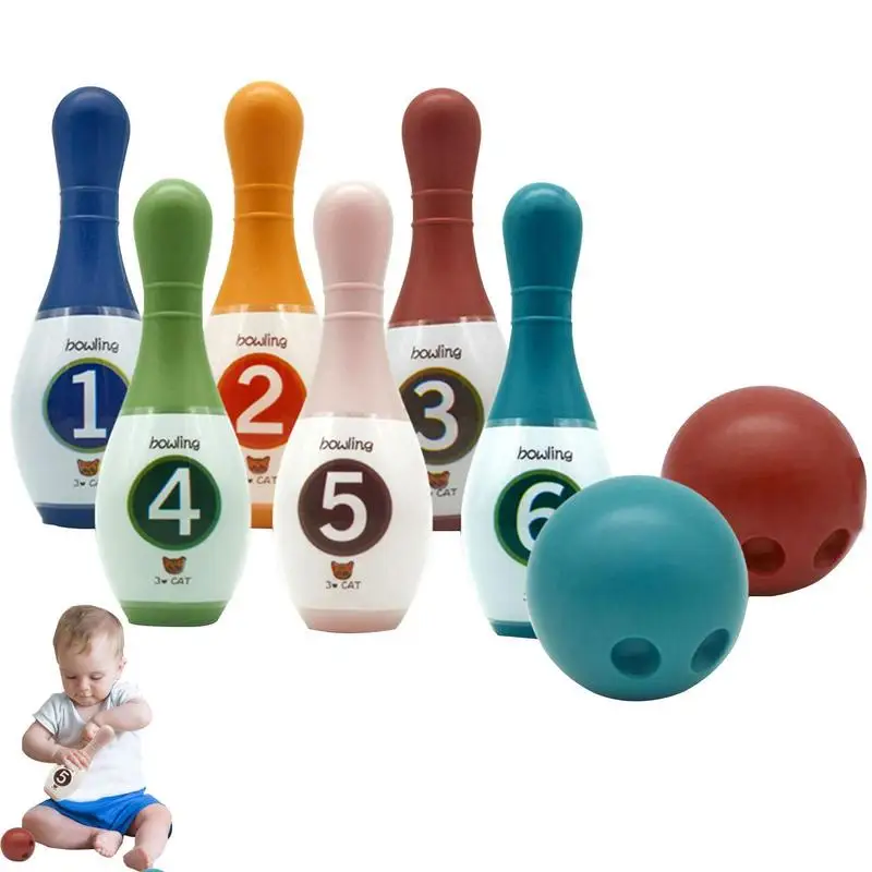 

Kids Bowling Set Color Digital Bowling Toy For Age 2-6 Boys And Girls Outdoor And Indoor Sports Toys Kids Play Gifts