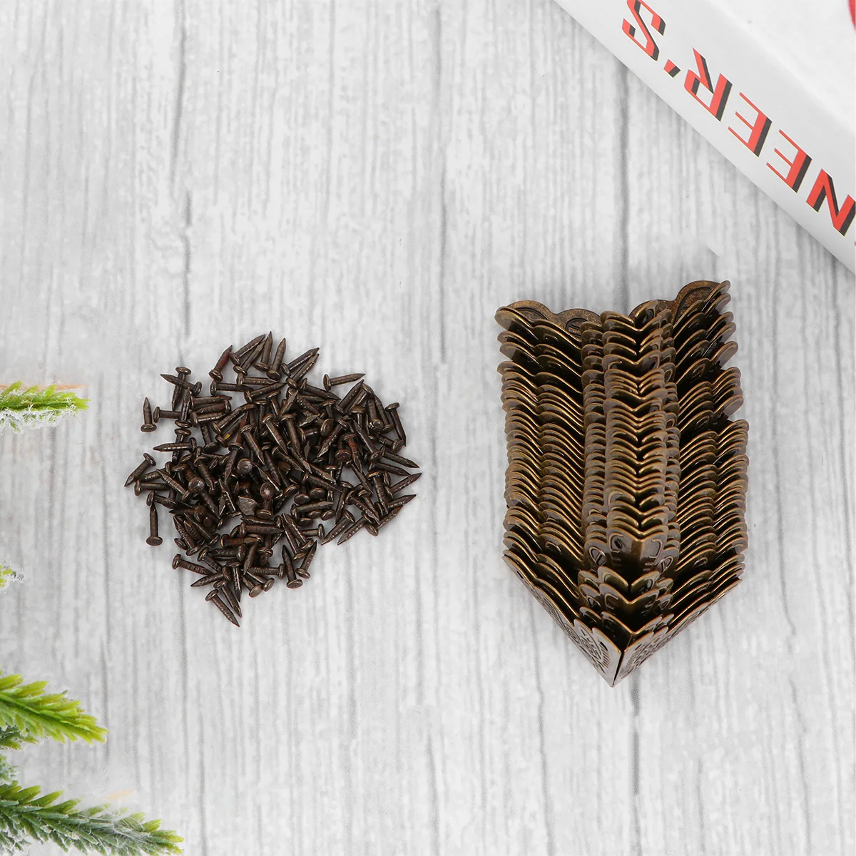 

Corner Box Protector Metal Guard Protectors Corners Case Woodjewelrystairs Triangle Brassfeet Legs Wooden Guards Trim Safety