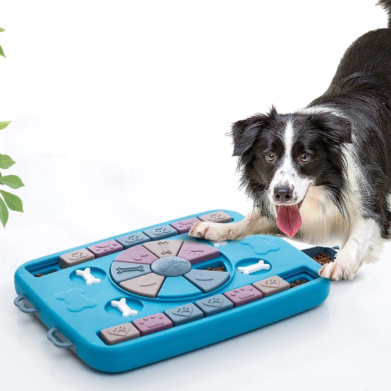 

Dog Puzzle Toys Slow Feeder Interactive Increase Puppy IQ Food Dispenser Slowly Eating NonSlip Bowl Pet Cat Dogs Training Game