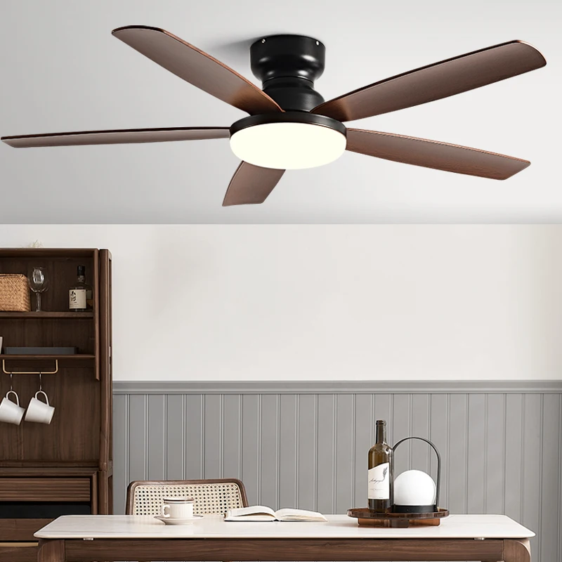 

72Inch Low Floor Fan Llights 2023 New Style Restaurant Living Room Ceiling Fan Light Strong Winds With Fan Chandelier 110V220V