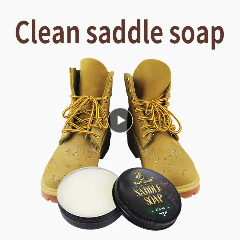 

100ml Car Leathr Cleaner Soap Saddle Soap Leather Cleaning Soap For Leather Sofa Clothing Bags Cleaning & Caring Car Maintenance