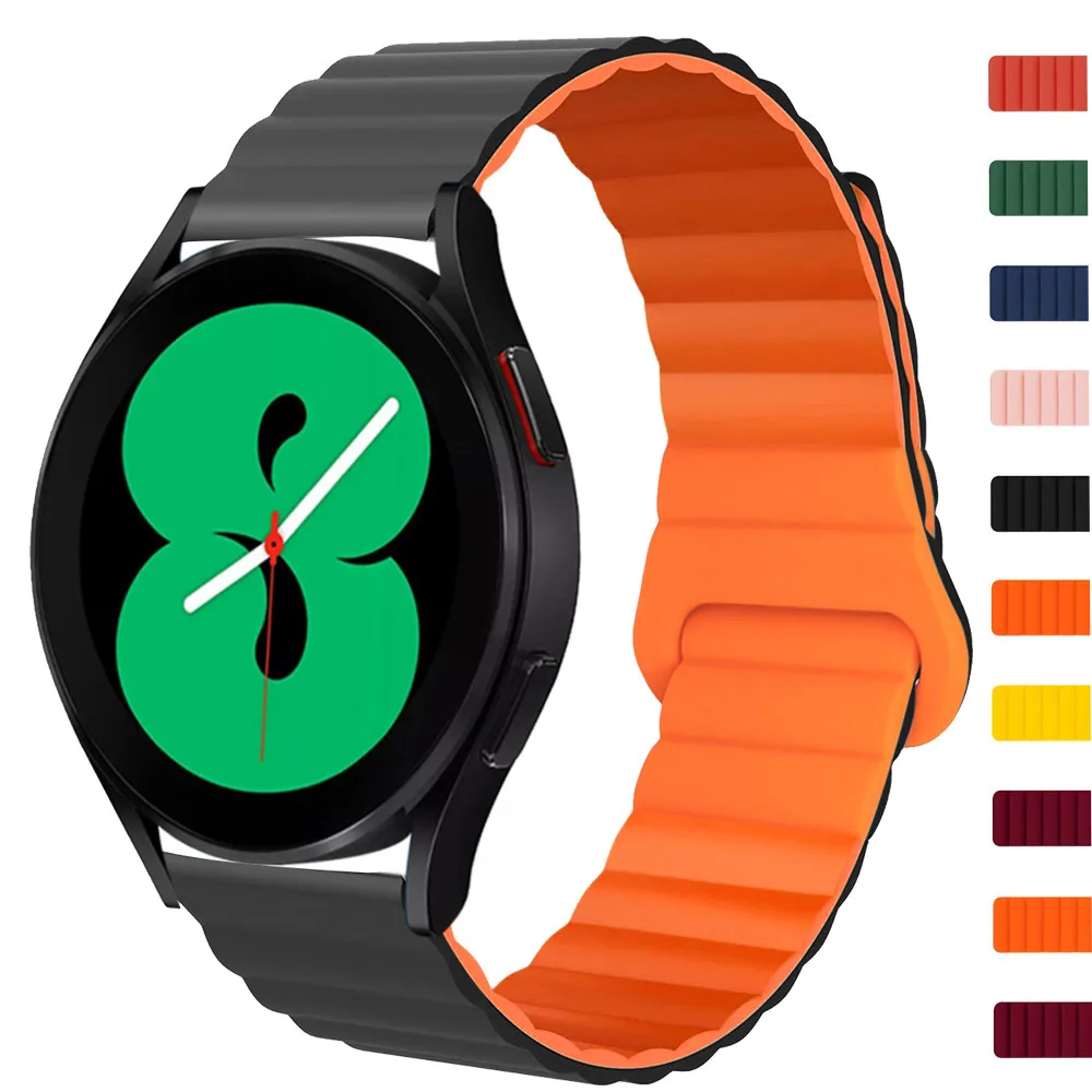 

Ремешок силиконовый для Apple watch band 44 мм 40 мм 45 мм 41 мм 38 мм 42 мм, магнитный браслет для iWatch Series 3 5 4 SE 6 7