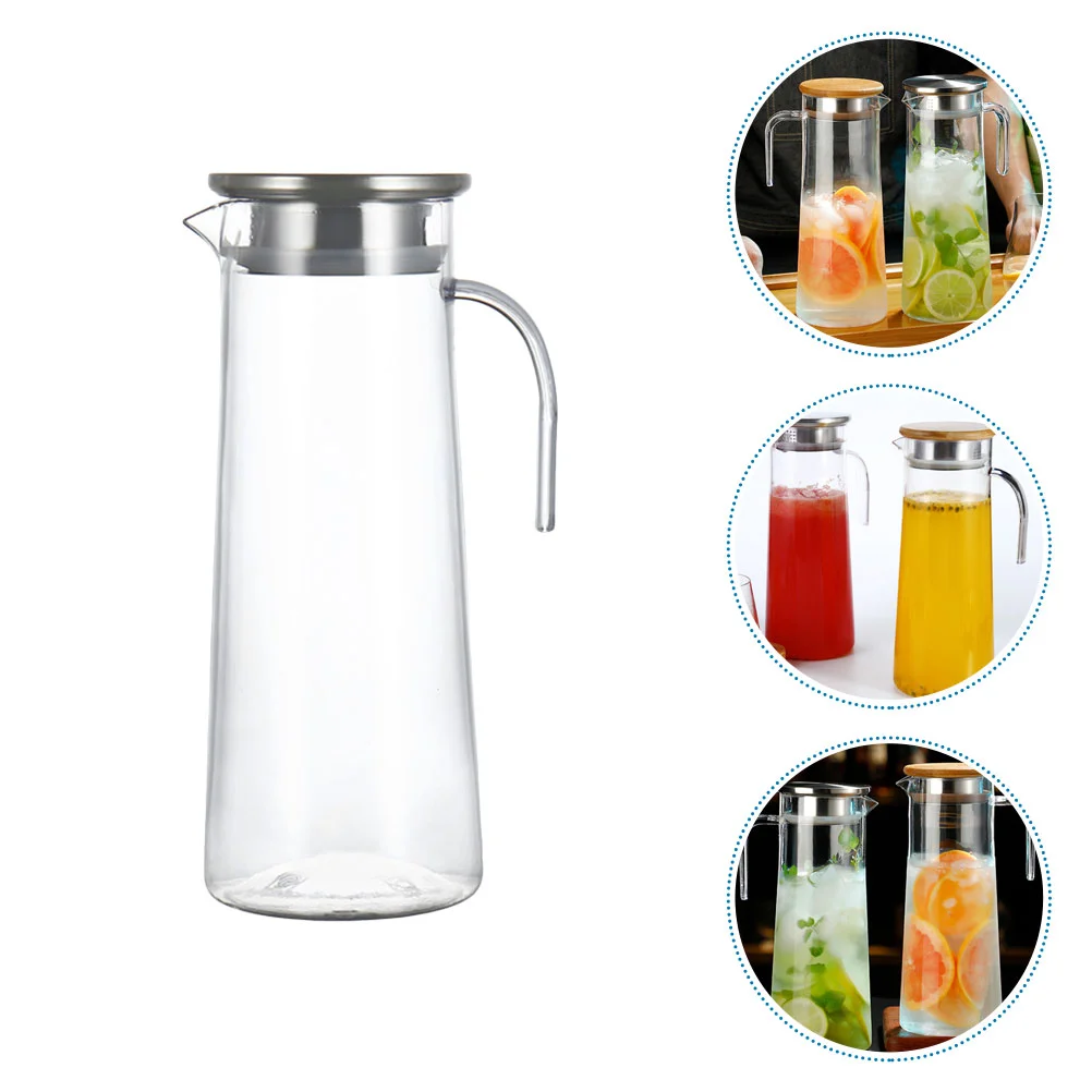 

Cold Water Bottle Cooling Container Drinking Pitcher Lid Large Plastic Beverage Serving Ice Tea Pot Home Acrylic