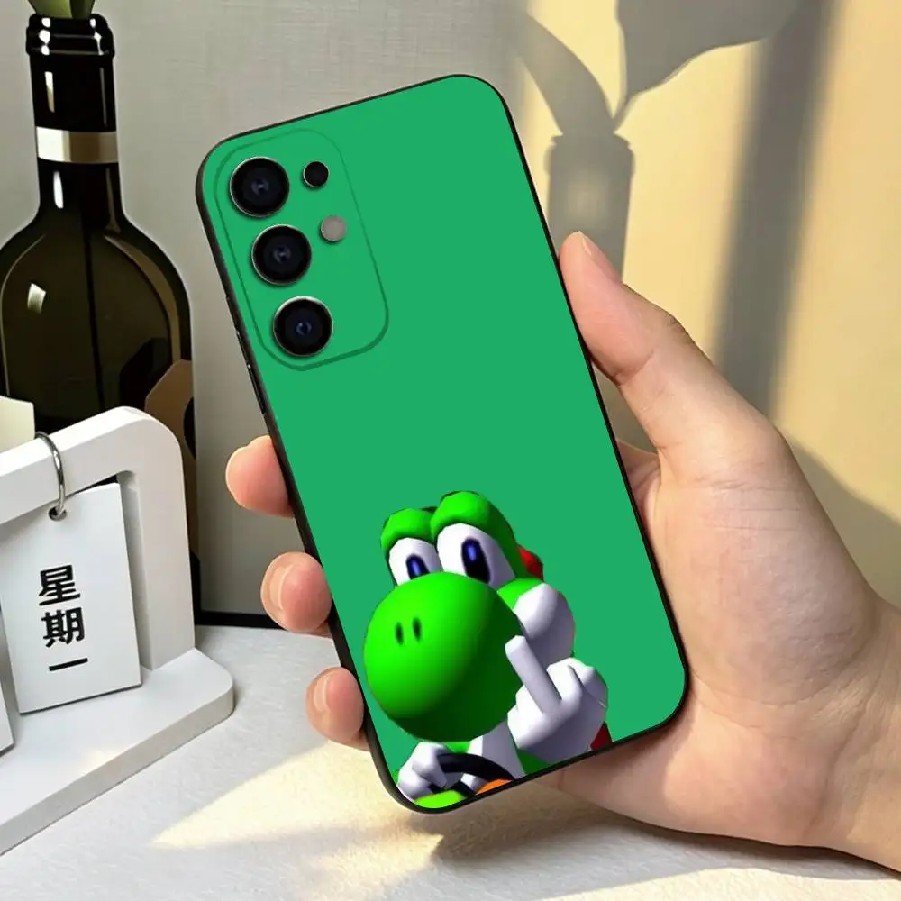 Милый мультяшный чехол YoshiES для телефонов Samsung S26, S25, S24, S23, S22, S21, S30, Ultra, Plus, Fe, Lite, Note, 10, черный чехол в подарок. (art.: 3920dce60cb78) - 3920dce60cb78