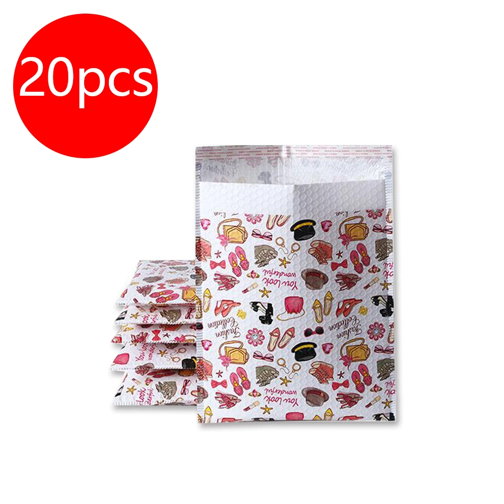 20 Pcs/bubble Bag Ziplock Mail Lining Shipping Envelope with Shipping Bag Flamingo and Clothes Bubble Bag Envelope Bag