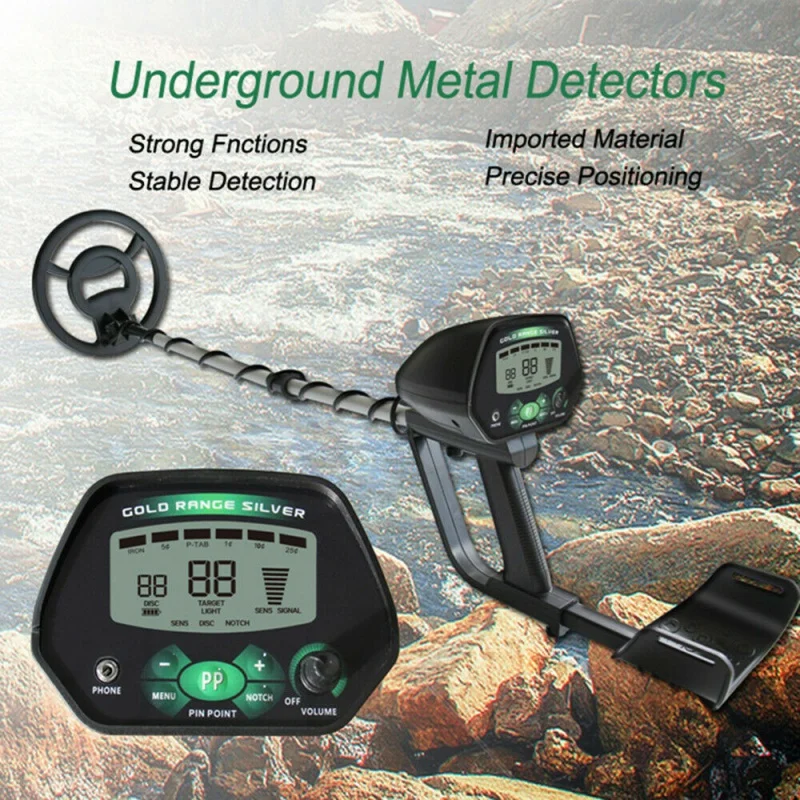 

High Accuracy Metal Finder Professional MD-4090 Underground Metal Detector Waterproof Search Coil Gold Seeker Treasure Hunter