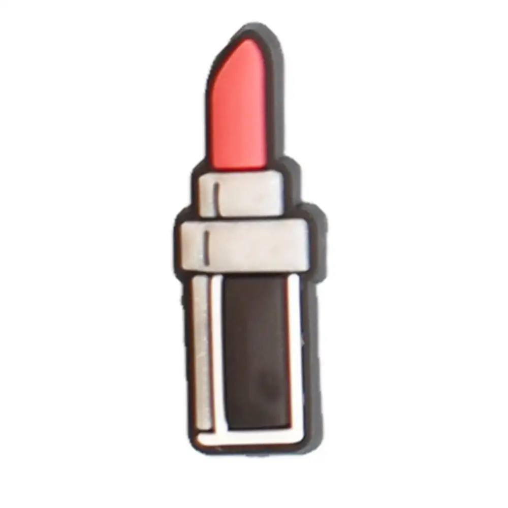 1 Pcs Girl Cosmetic Fragrance Lipstick Eye Shadow Decoration Shoe Charms Pvc For Croc Jibz Kids Party Gift Shoelace Accesories
