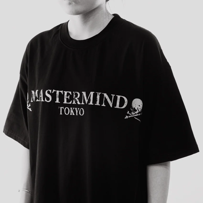 

Новая японская футболка Mastermind для мужчин и женщин, черная футболка, топы MMJ с коротким рукавом