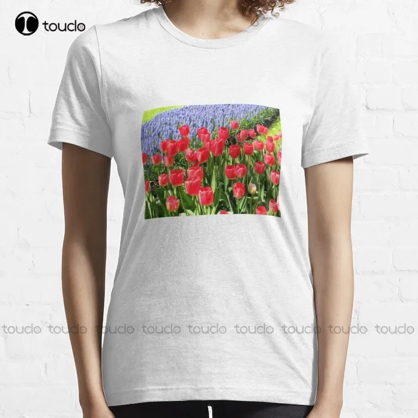 H-Brotaco футболка Red Tulips And Blue Muscari хлопковая мужская