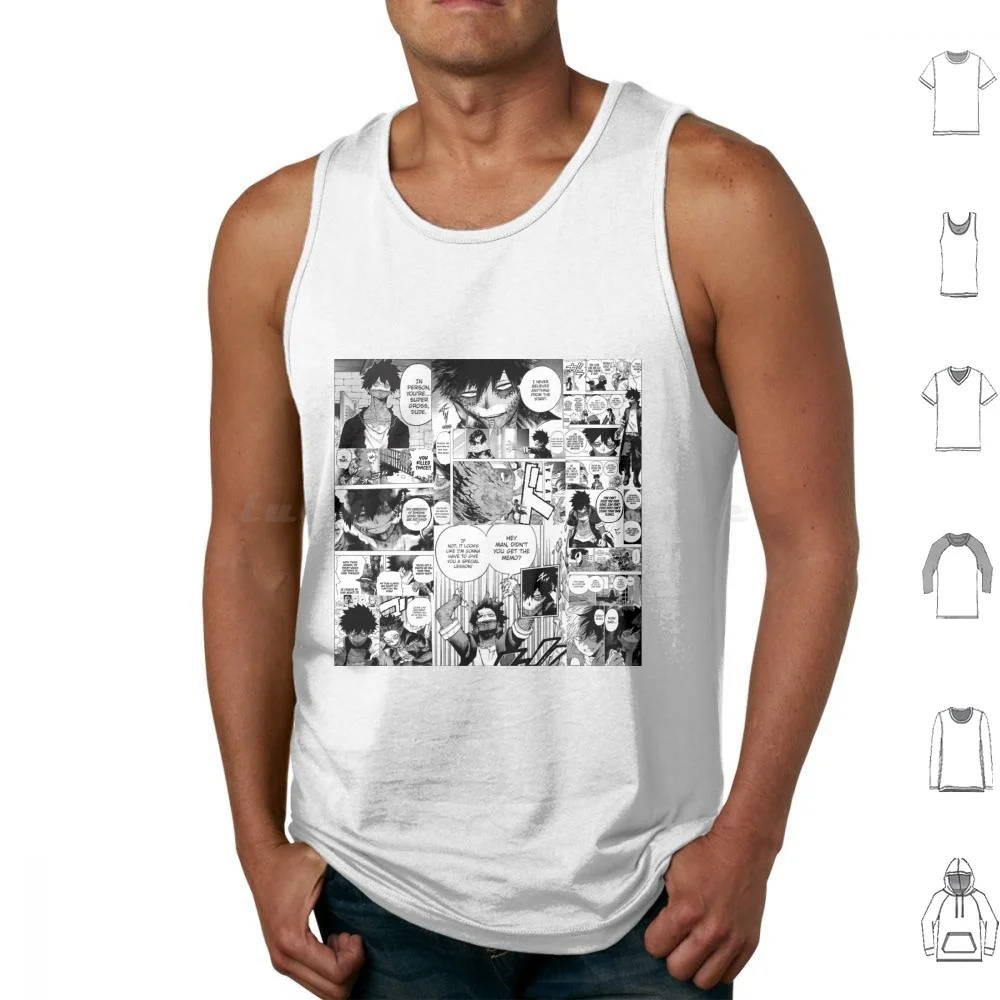 

Dabi Manga Panel Tank Tops Vest Sleeveless Dabi Mha Bnha Bha Manga Anime