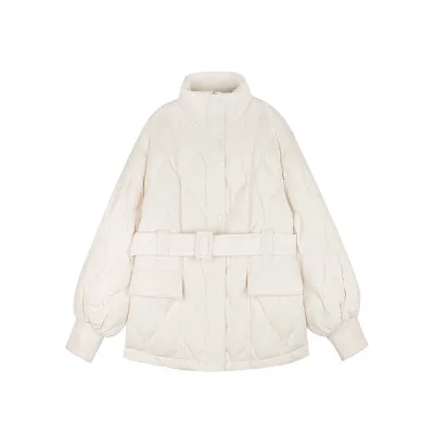 2023 Women's Autumn and Winter New Style Elegant Thin Waist Korean Winter Coat Short Bread Jacket Down Cotton Jacket Women