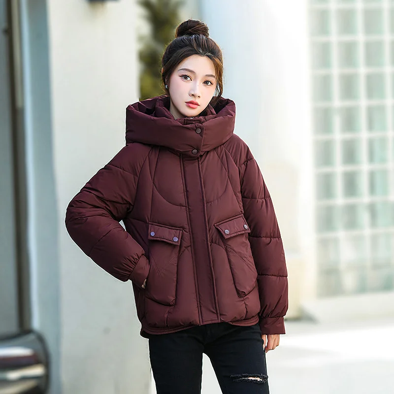 Новая женская зимняя куртка пуховое пальто с хлопковой подкладкой женское