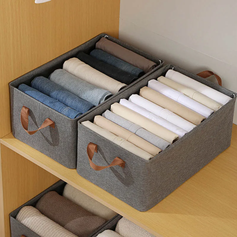 

Clothes Storage Bags Closet Organizers Foldable Steel Frame Storage Bins Containers for Blanket Comforters Toys Bedding
