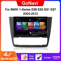 gonavi android 11 car radio for bmw 1 series e88 e82 e81 e87 automatic auto central multimedi gps bluetooth dvd player 2004 2012
