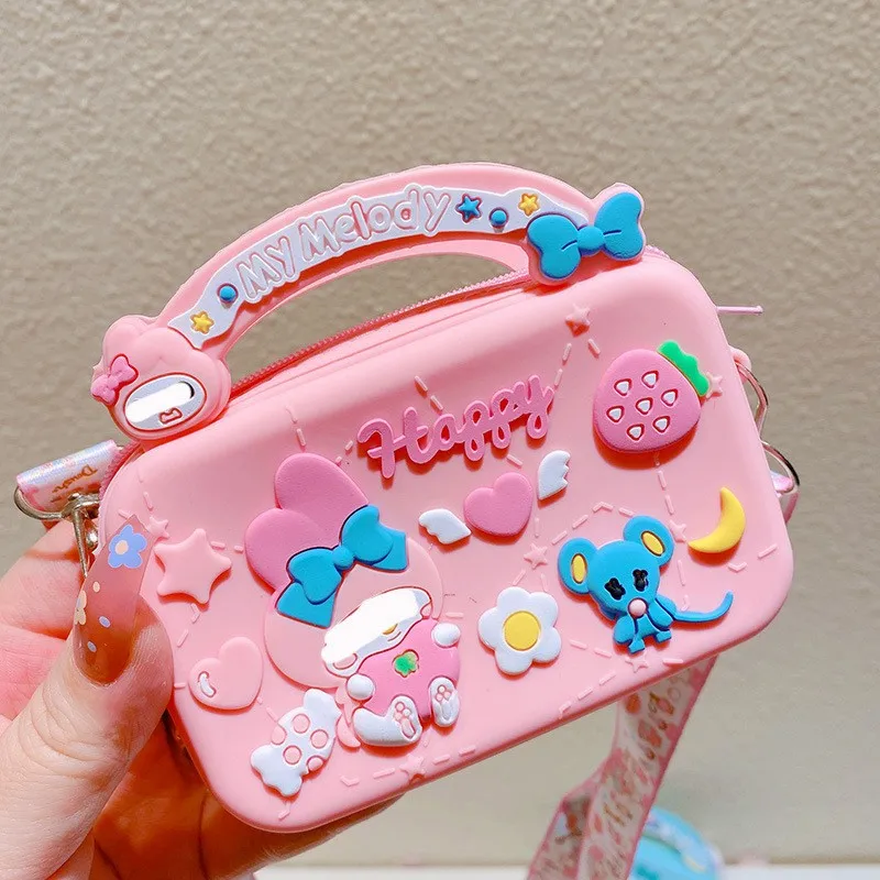 

429 Spring and Summer New Candy Color Cartoon Sweet Kid's Handbag Cute Little Girl Coin Purse