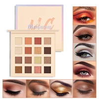 16 colors nude eyeshadow makeup palette matte glitter pearly lasting waterproof non flying powder makeup cosmetics