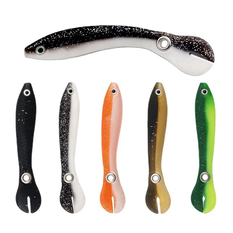 

5Pcs/Lot Pesca Soft Fishing Lure Wobble Tail Small Loach Lure Artificial Silicone Bionic Swimbait For Pike Bass Fishing