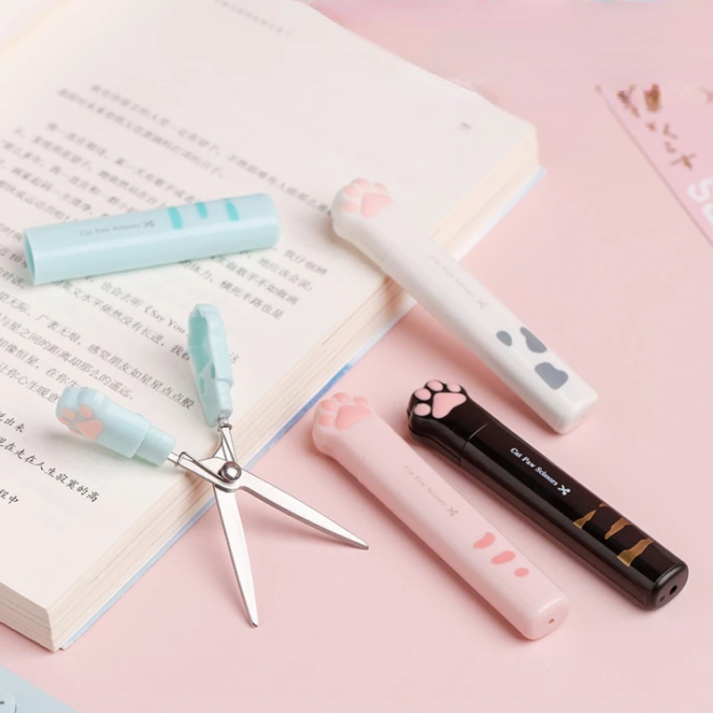 

Mini Portable Kawaii Cat Paw Art Scissors Cute Multifunctional Stainless Steel Hand Scissor School Stationery Sewing Accessories