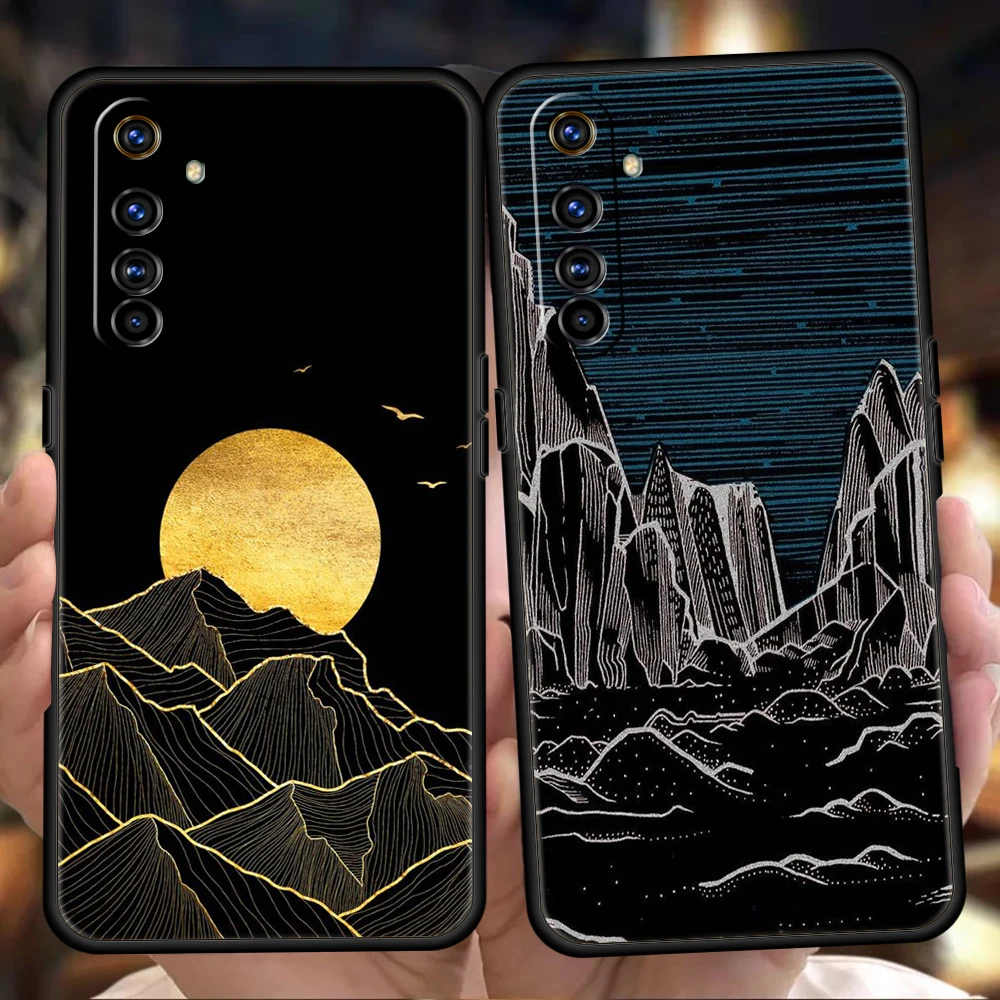 

Golden Sunrise Phone Case Cover for Oppo A12 A15 A16 A74 A76 A54 Reno 6 7 Find X5 Pro A9 2020 Plus 5G Silicone Soft Shell Capas