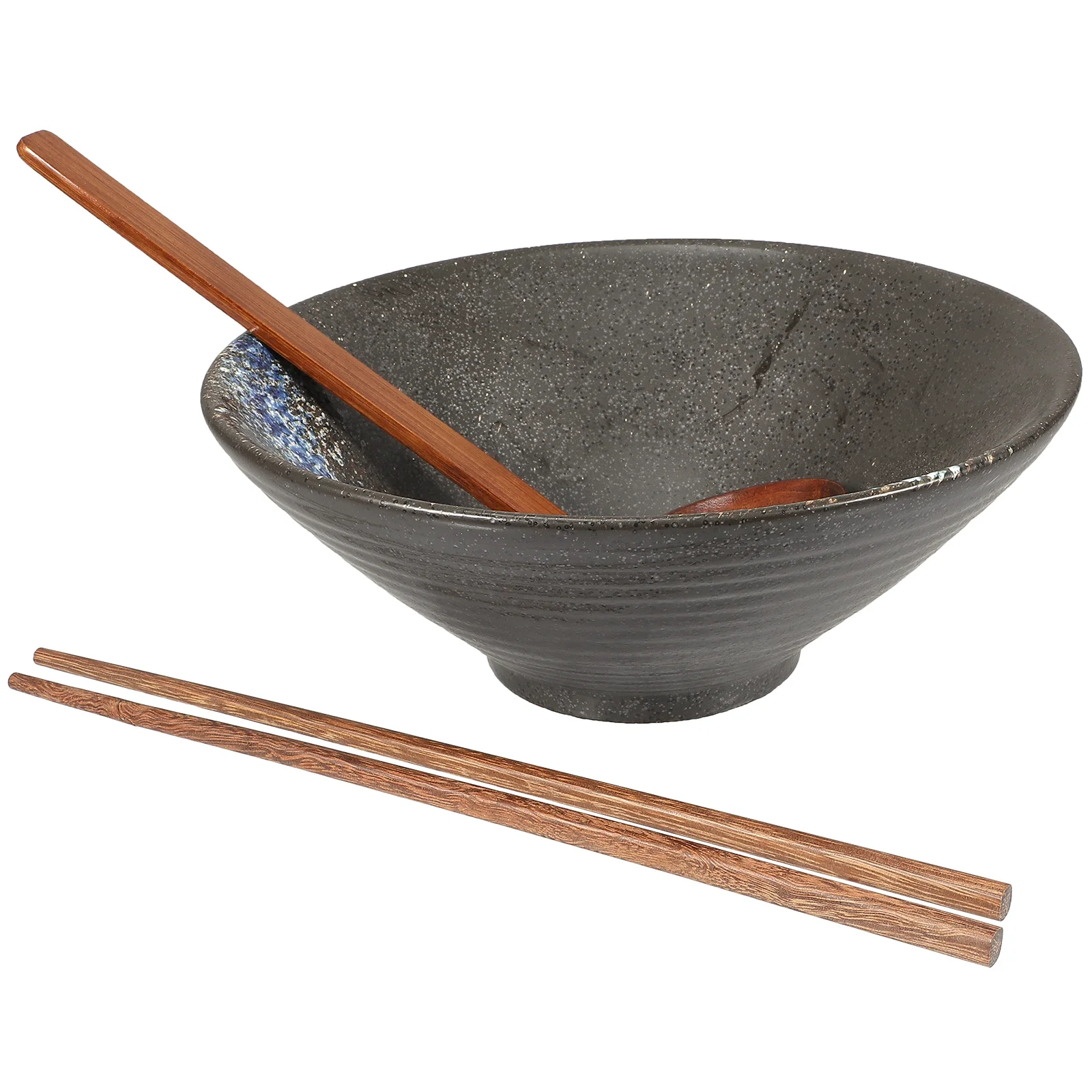 

Bowl Ramen Bowls Ceramic Noodle Japanese Soup Serving Chopsticks Set Asian Pho Spoon Porcelain Udon Rice Spoons Cereal Salad