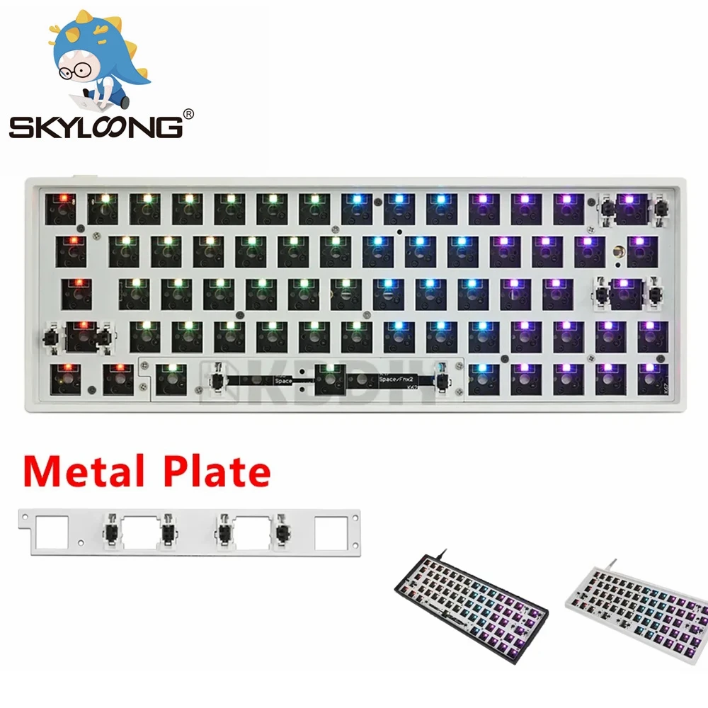 Программируемая Проводная Механическая клавиатура SKYLOONG GK64X GK64XS RGB Hot Swap с Bluetooth