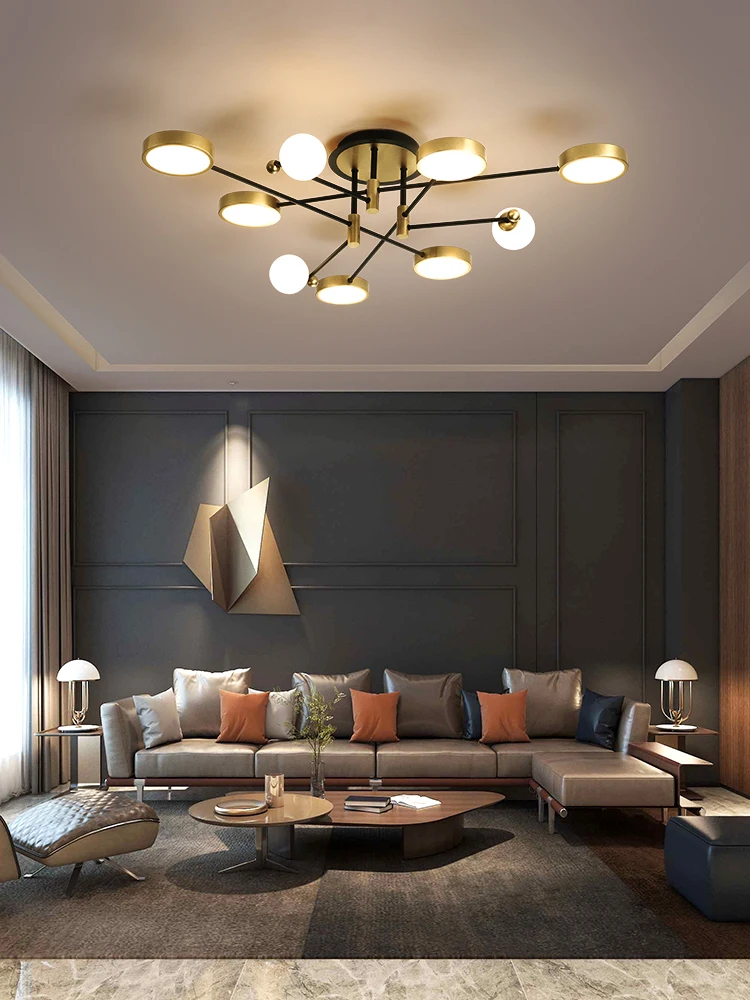 

Nordic Style Net Red Chandelier Living Room Lamp Dining Room Bedroom 2022 New Modern Simple Atmosphere Household Creativity