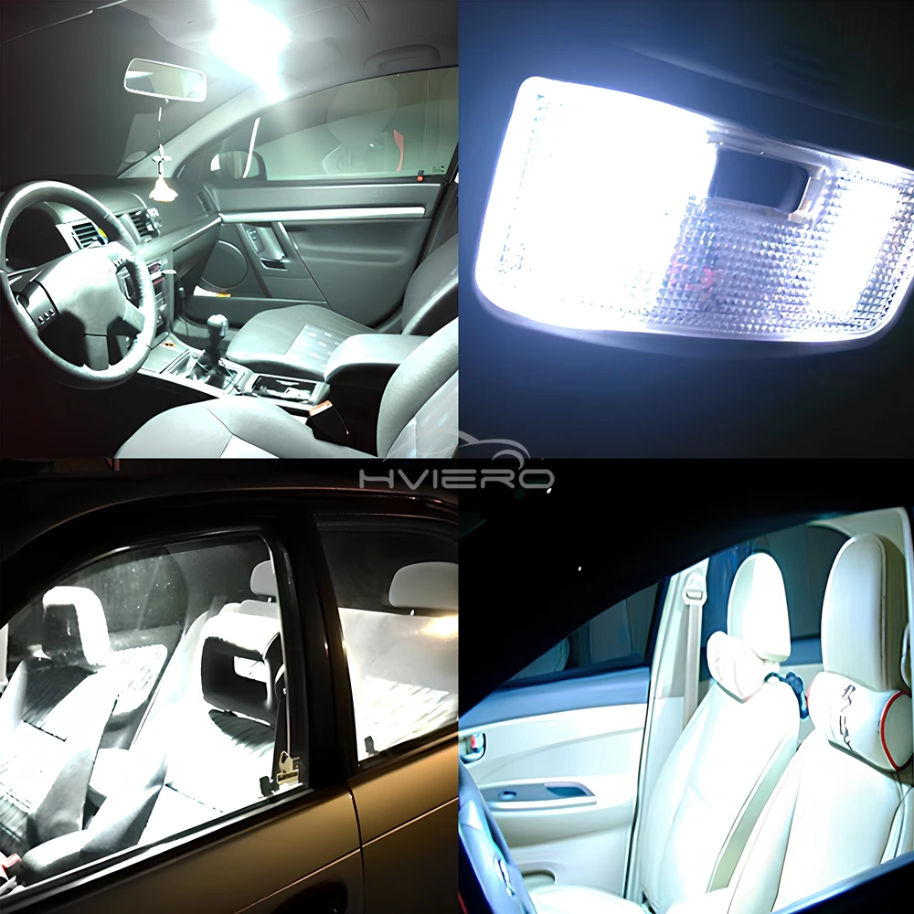 Фото 2/4/8/10 шт. T10 C5W COB 16/24/36/48SMD Светодиодные лампы для чтения, автомобильные светодиодные лампы для парковки, подсветки салона и номерного знака №2