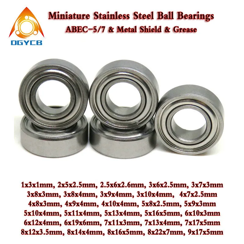 1pcs 6x12x4 SMR126ZZ Stainless Steel Ball Bearings L1260ZZ SMR126 ZZ Miniature Ball Bearing 6*12*4 RC & Reel Bearing