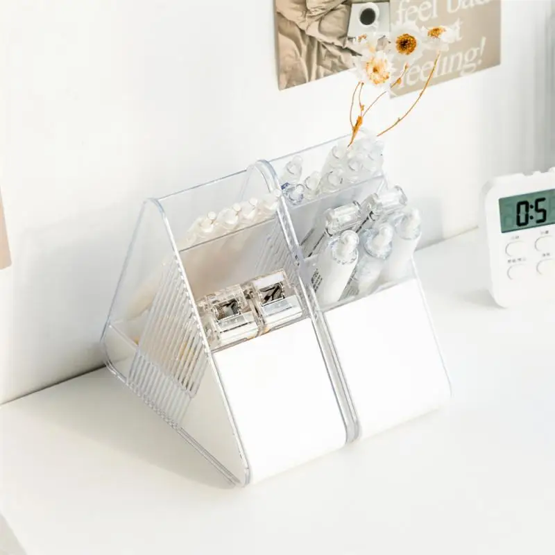 

Storage Tube With Drawer Wear-resistant And Durable Easy Access Comfortable Touch Bevel Design Household Products Storage Box