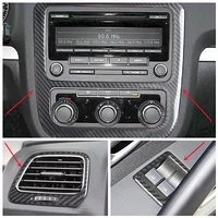 carbon fiber car interior trim strips for volkswagen vw scirocco center console gear shift frame panel sticker car accessories