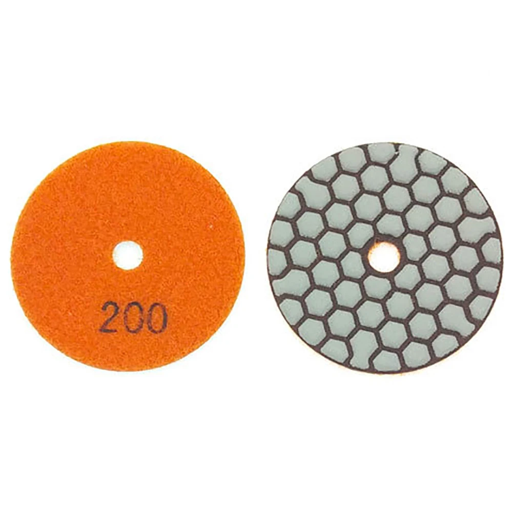 

1pc 4 Inch/100mm Dry Polishing Pad Sharp Type Flexible Diamond Polishing Pad For Granite Marble Stone Sanding Disc Polisher Pad