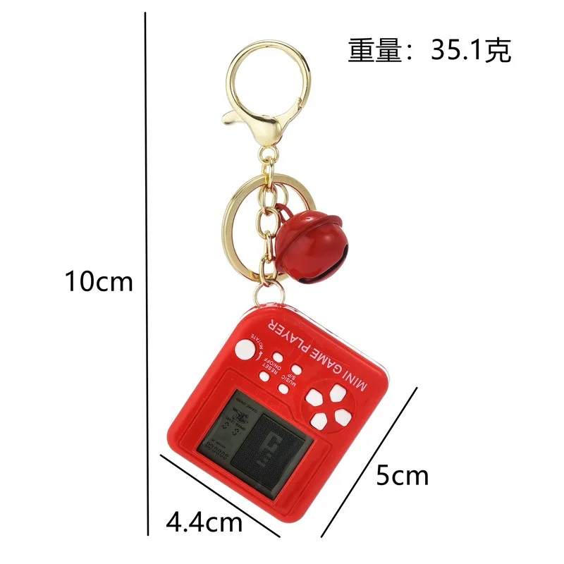 Новая портативная игровая мини-консоль Tetris брелок цветной Ностальгический