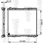 

733539 for radiator RVI FRAME P G O FRAME P G R T