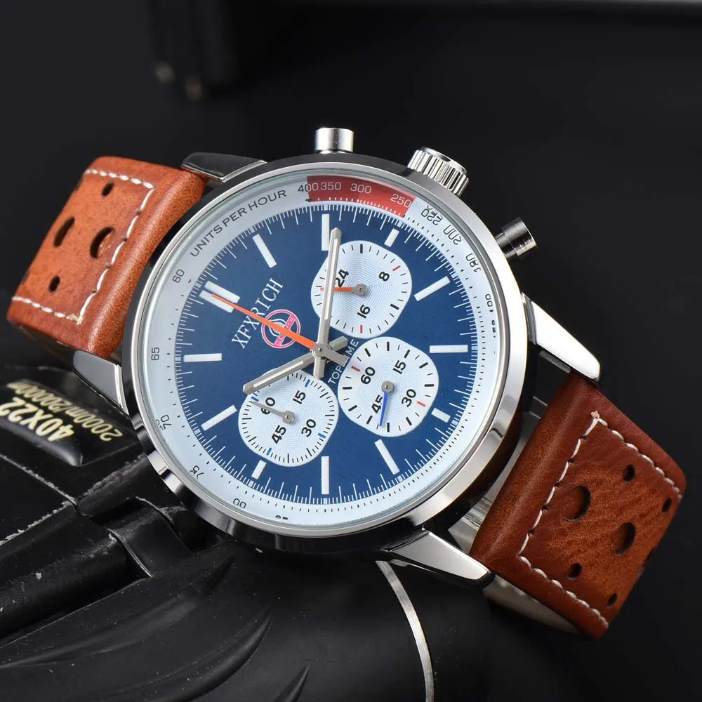 

Часы наручные мужские кварцевые с хронографом и датой