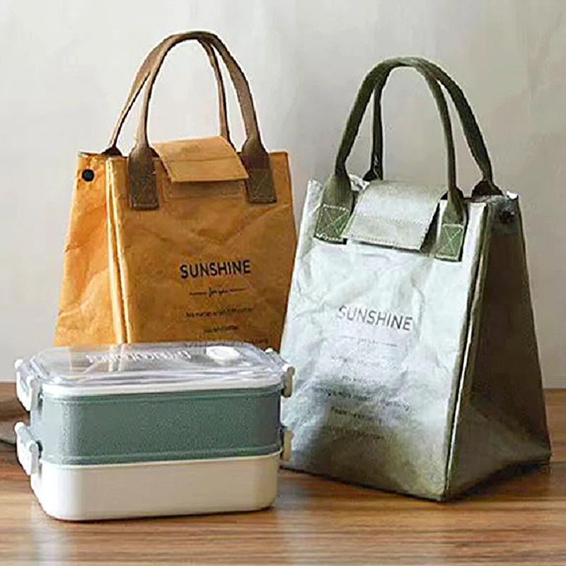 

Lunch Box Tote Bag Office Worker Student Picnic Thermal Handbag Aluminum Film Fresh-Keeping Waterproof Insulation Lunch Box Bag