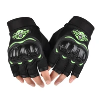 breathable hard shell half finger motorcycle gloves men women plastic shell moto riding gloves sports outdoor fingerless gloves