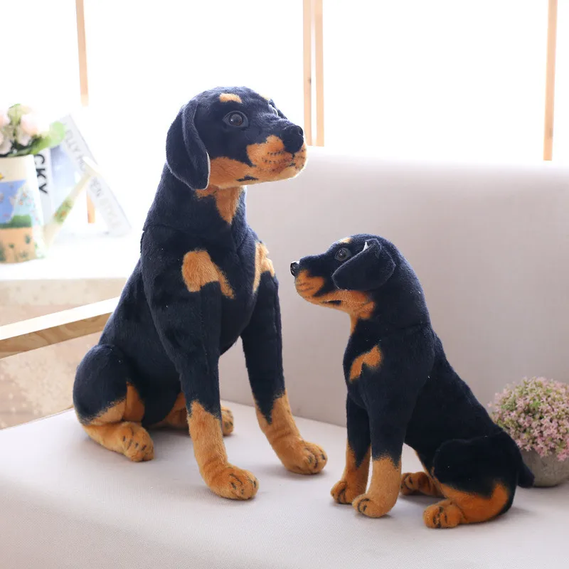 

Мягкая плюшевая собака Likelike Rottweiler, имитация армейских собак, милая собака, домашний декор, подарок для детей, подарки на день рождения