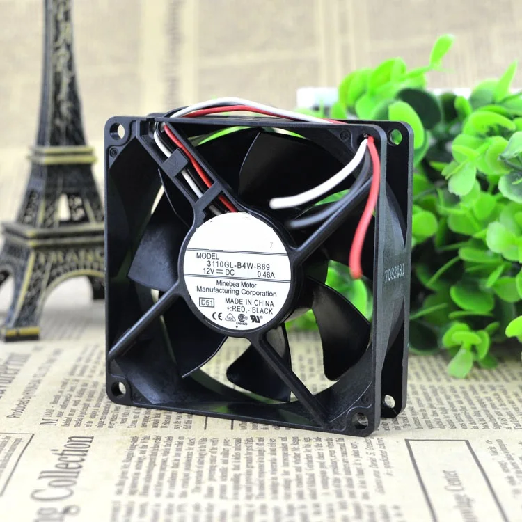 

Новый оригинальный 3110GL-B4W-B89 12 В 0.46A 8025 8 см охлаждающий вентилятор для корпуса шкафа