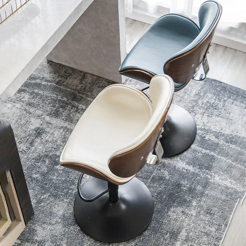 Роскошный телескопический барный стул металлический в скандинавском стиле