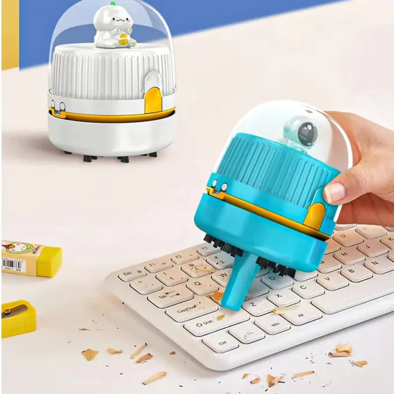 

Mini Vacuum Cleaner Desk Cute USB Table Dust Sweeper With Light Desktop Handheld Vacuum Cleaner For Home Office Keyboard