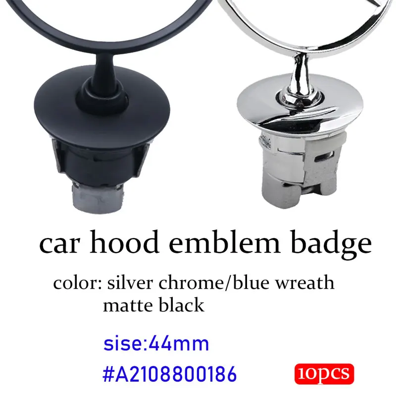 

10 шт., эмблема для передней капоты автомобиля Mercedes Benz W204 W210 W220 W212 C200